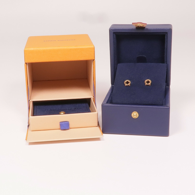 LOUIS VUITTON 18K玫瑰金Empreinte Ear Studs耳環-7