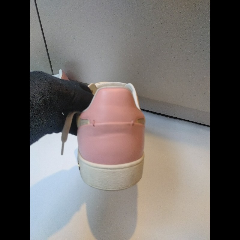 LV 白格粉邊休閒鞋-8