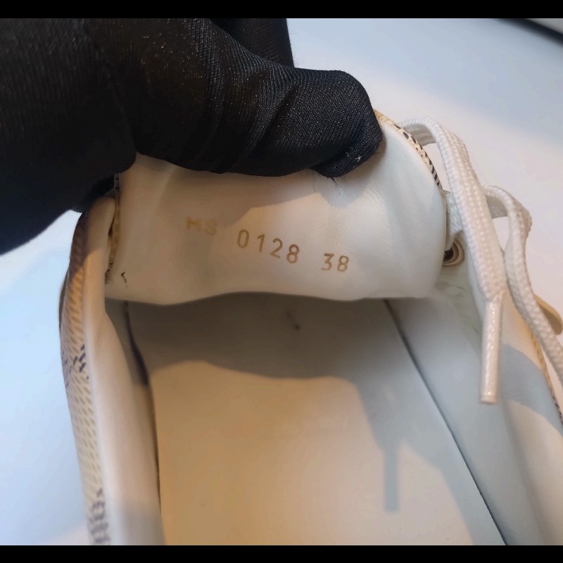 LV 白格粉邊休閒鞋-10