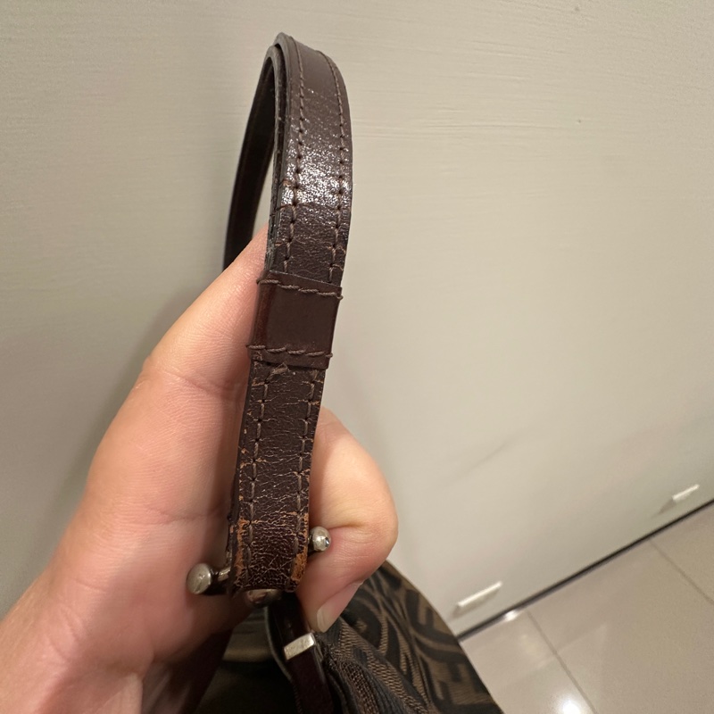 FENDI芬迪二手 2000-2010 Zucca 帆布框架手提包-0