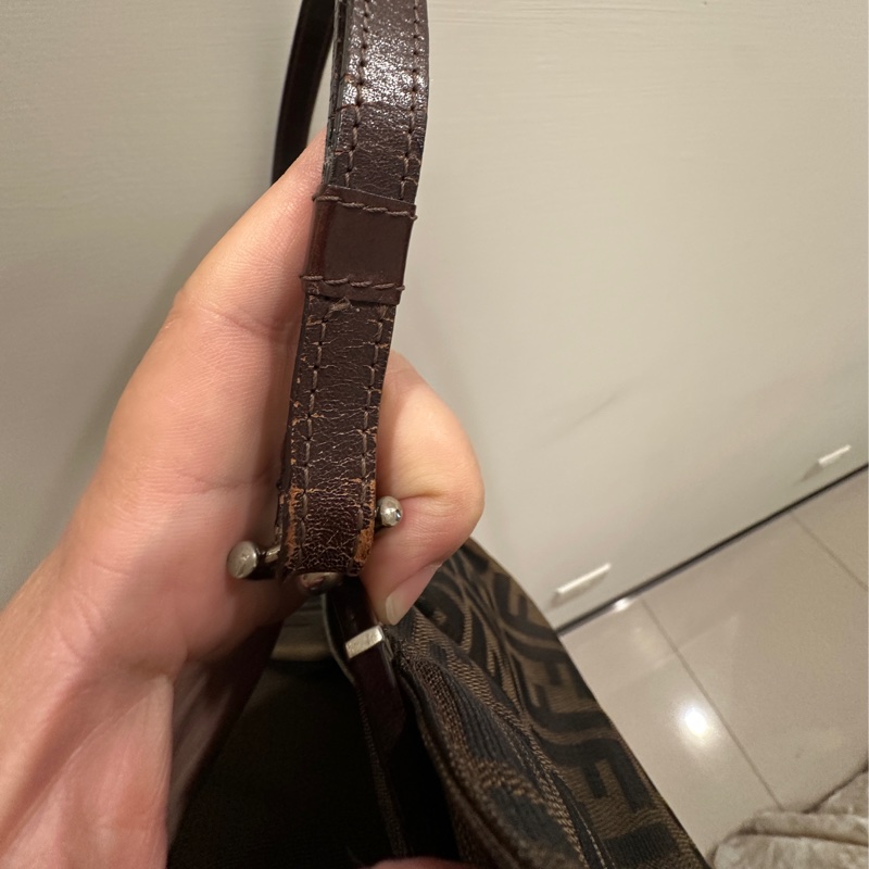 FENDI芬迪二手 2000-2010 Zucca 帆布框架手提包-25