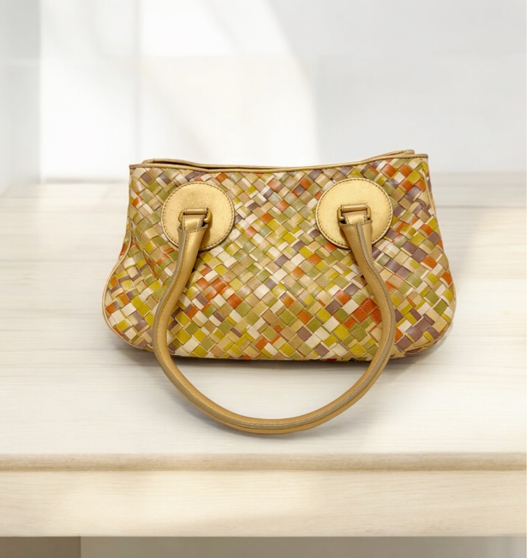 🍒Bottega Veneta Intrecciato編織皮革手提包Tomas Maier 時期/2F251225-1-1