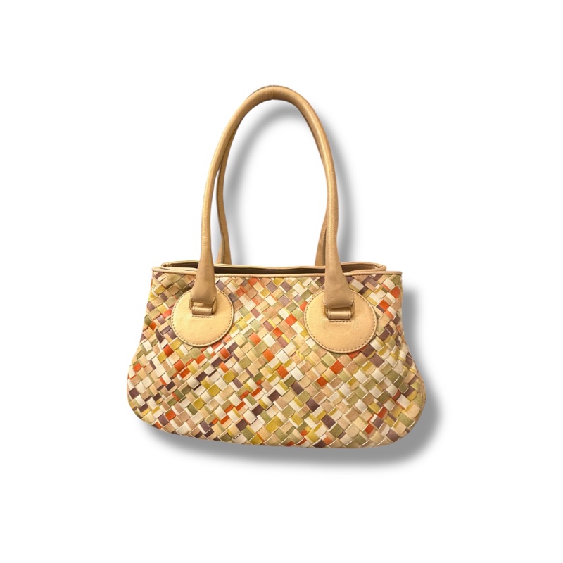 🍒Bottega Veneta Intrecciato編織皮革手提包Tomas Maier 時期/2F251225-1-3