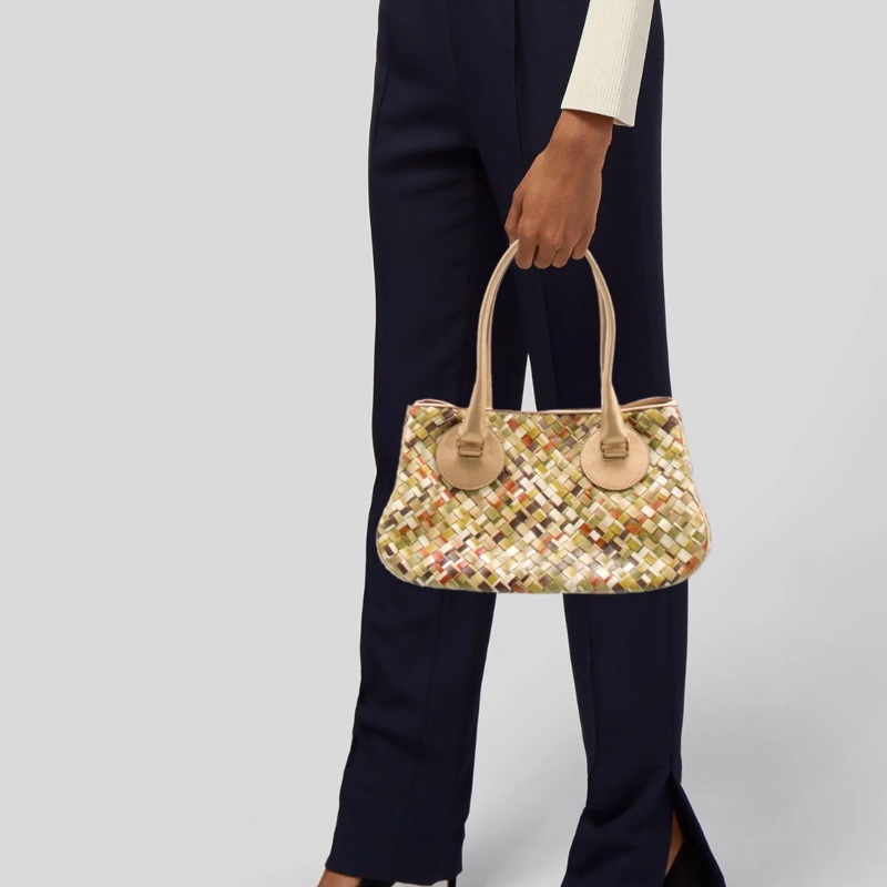 🍒Bottega Veneta Intrecciato編織皮革手提包Tomas Maier 時期/2F251225-1-4