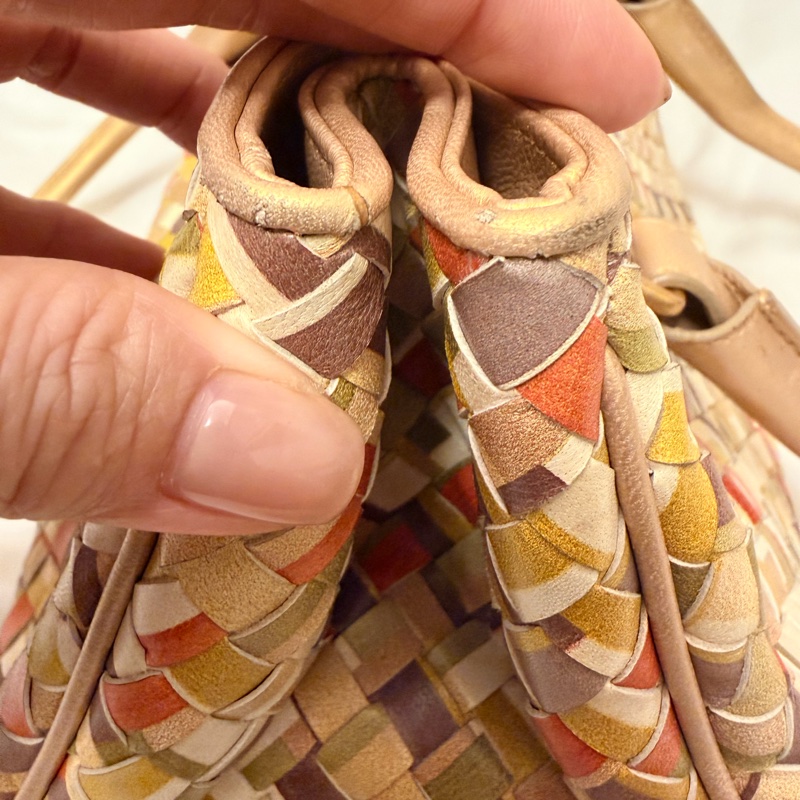 🍒Bottega Veneta Intrecciato編織皮革手提包Tomas Maier 時期/2F251225-1-21