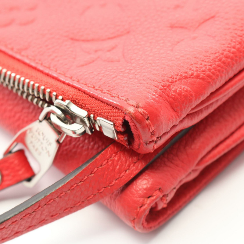 路易威登 Twice Shoulder 斜背包 M50259 Monogram Empreinte 紅色 二手-11