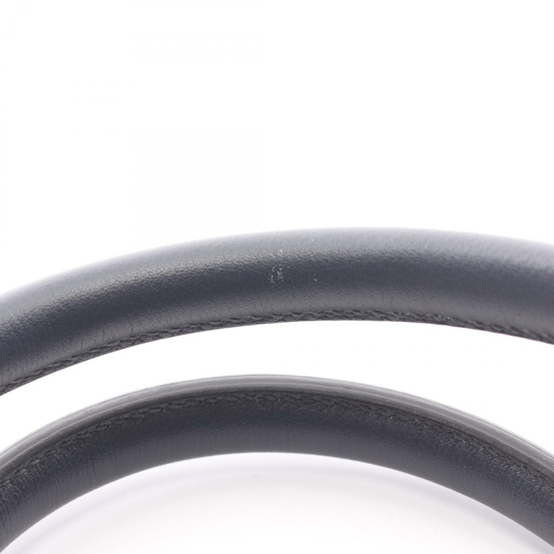 愛馬仕羽毛肩帶商務手提包公事包，Evercolor 皮革，藍色，二手-5