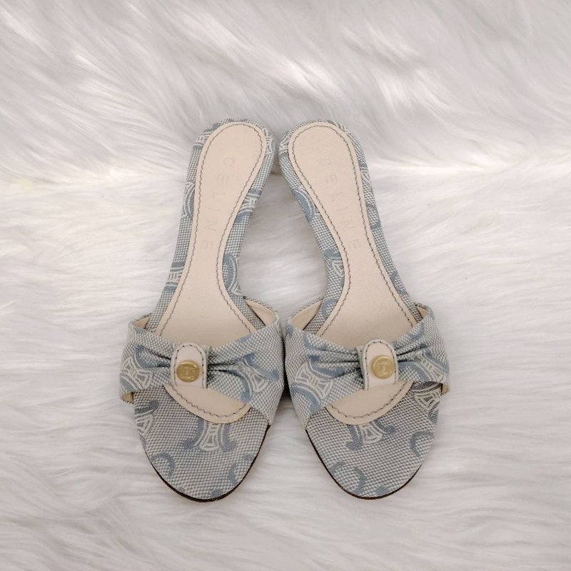 Celine 瑟琳 淺藍色 涼鞋 35碼-1