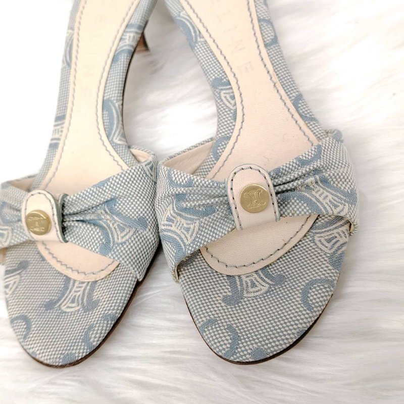 Celine 瑟琳 淺藍色 涼鞋 35碼-2