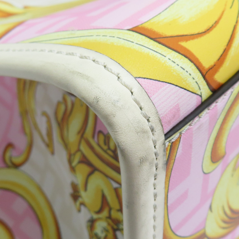 米白色 牛皮 Sunshine Medium VERSACE聯名 手提包 8BH386【FENDI 芬迪】 8BH386-15