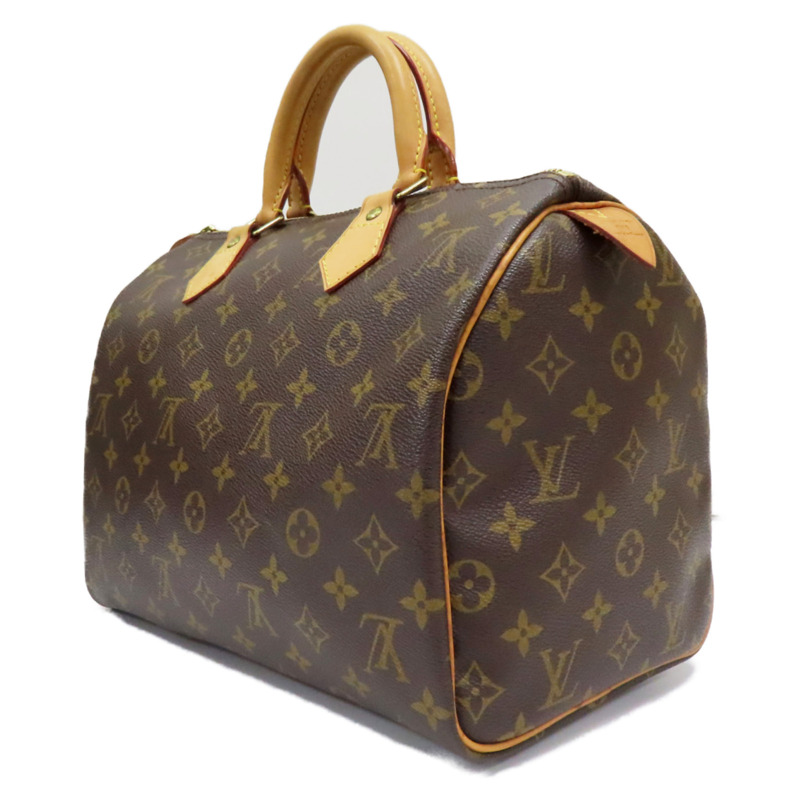 棕色 原花 帆布 SPEEDY 30 手提包【LOUIS VUITTON LV 路易威登】 M41526-2