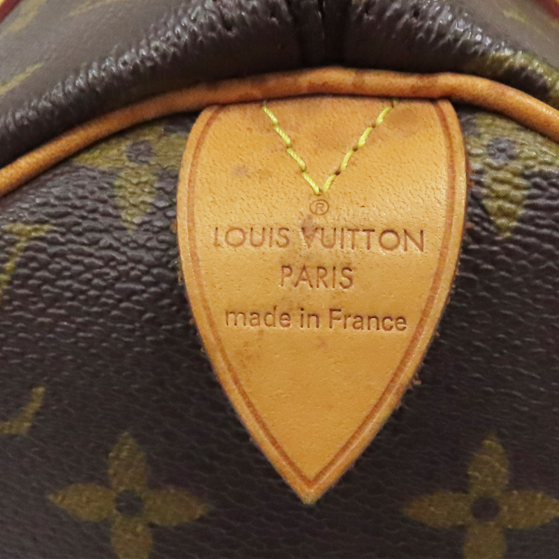 棕色 原花 帆布 SPEEDY 30 手提包【LOUIS VUITTON LV 路易威登】 M41526-6