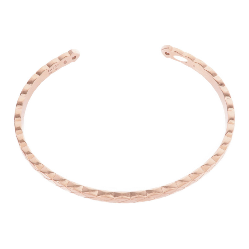 CHANEL 18K玫瑰金Coco Crush Bangle鑽石手鐲-3