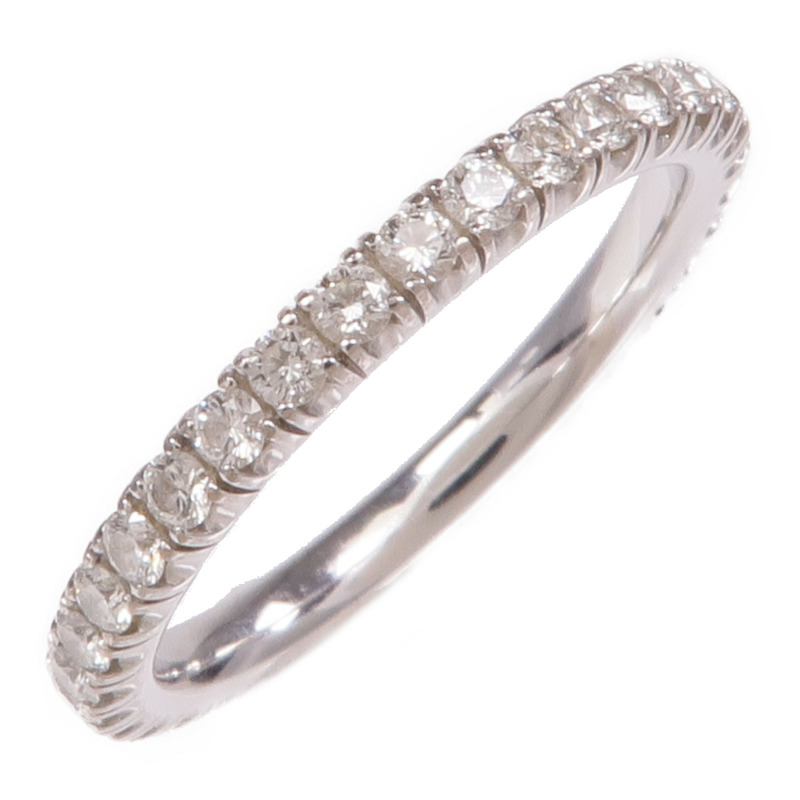 CARTIER 18K白金Etincelle Wedding Band鑽石戒指Cartier#47/US#4.25-0