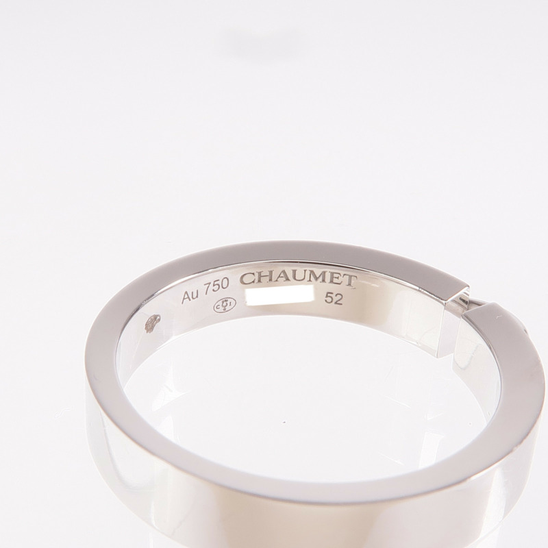 Chaumet 18K白金Liens Evidence戒指Chaumet#52/US#6-4