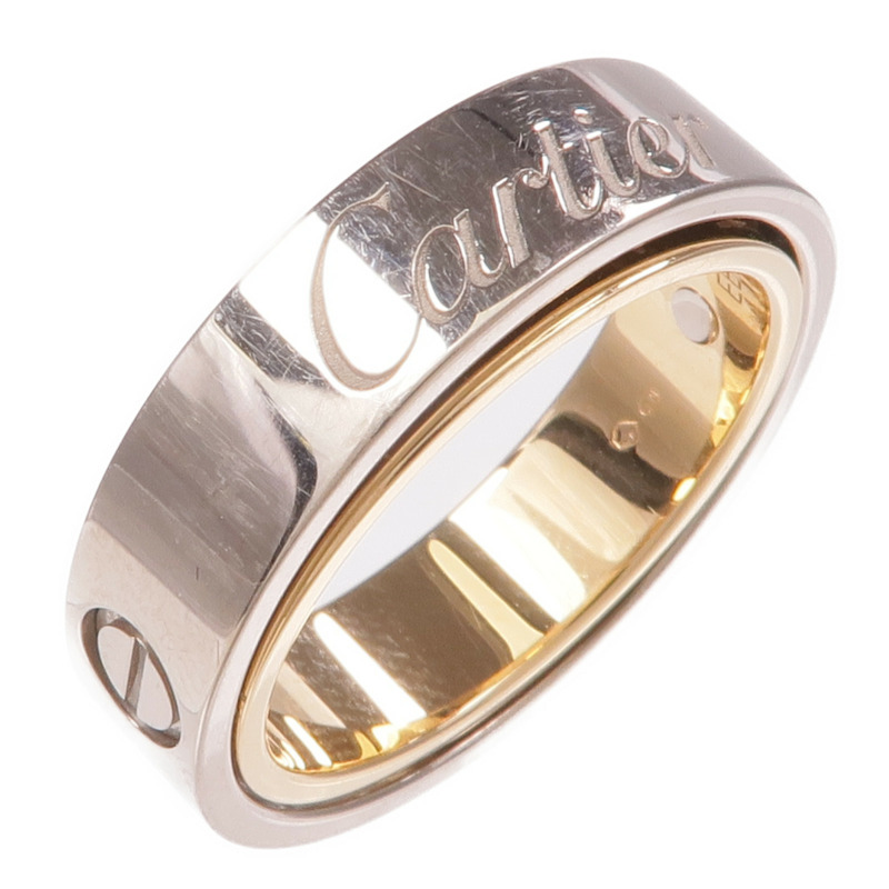 CARTIER 18K白金/玫瑰金Secret Love Ring戒指Cartier#55/US#7.25-1