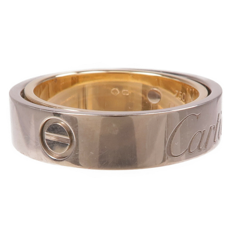 CARTIER 18K白金/玫瑰金Secret Love Ring戒指Cartier#55/US#7.25-4