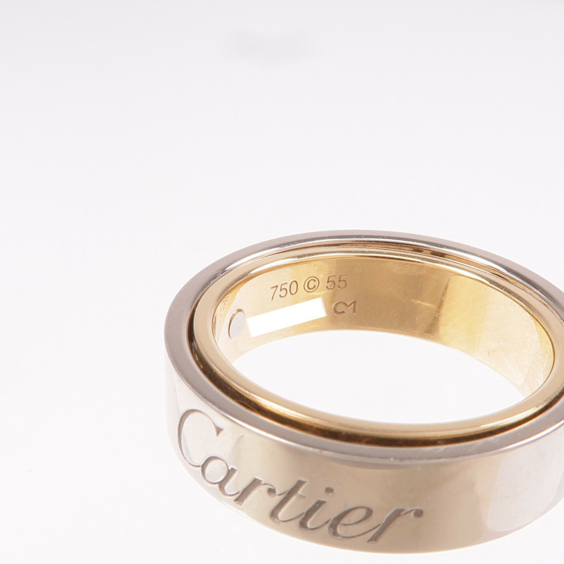 CARTIER 18K白金/玫瑰金Secret Love Ring戒指Cartier#55/US#7.25-5