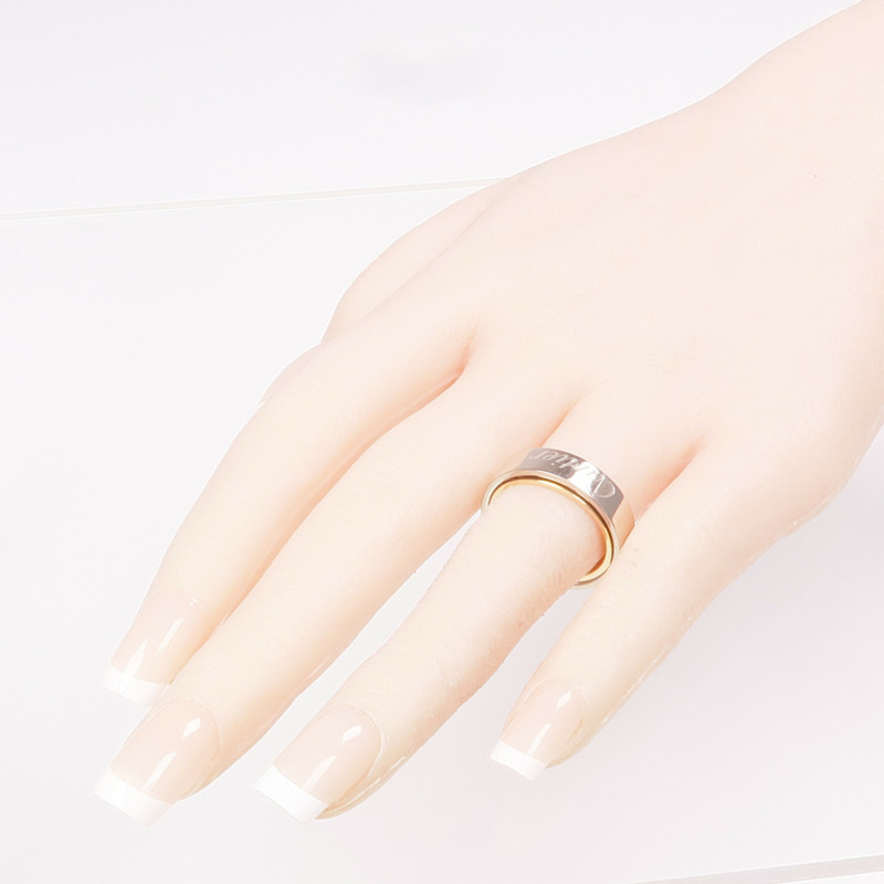 CARTIER 18K白金/玫瑰金Secret Love Ring戒指Cartier#55/US#7.25-7