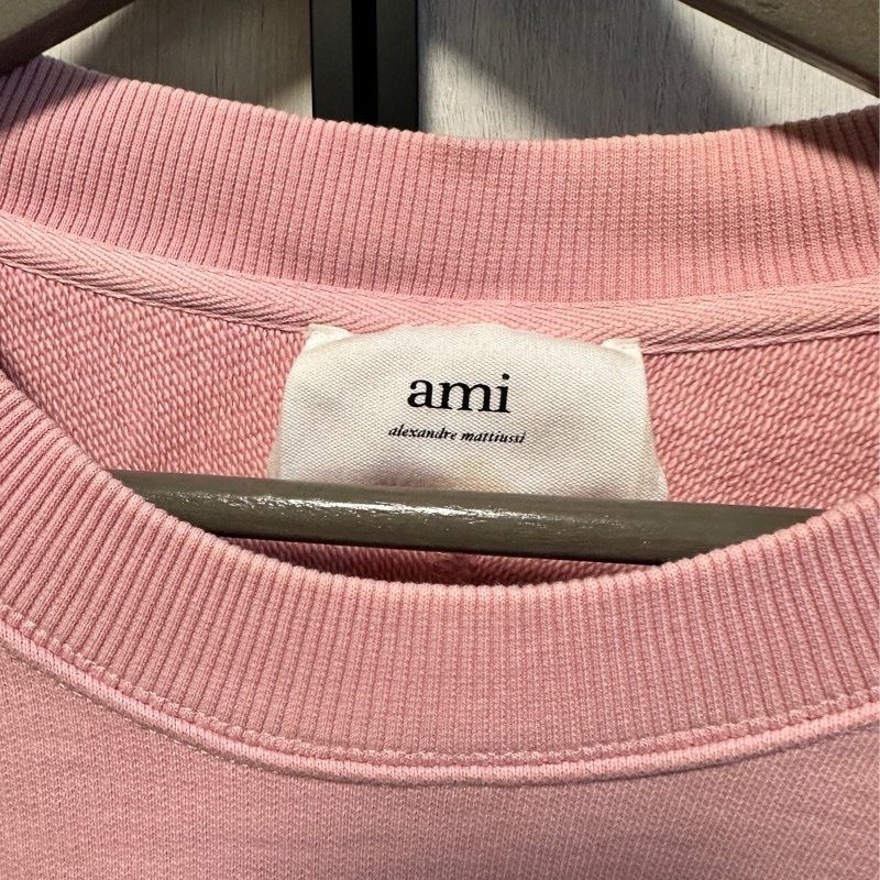 AMI Paris粉色衛衣-7