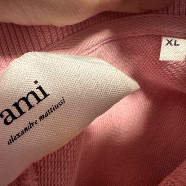 AMI Paris粉色衛衣 XL號-5