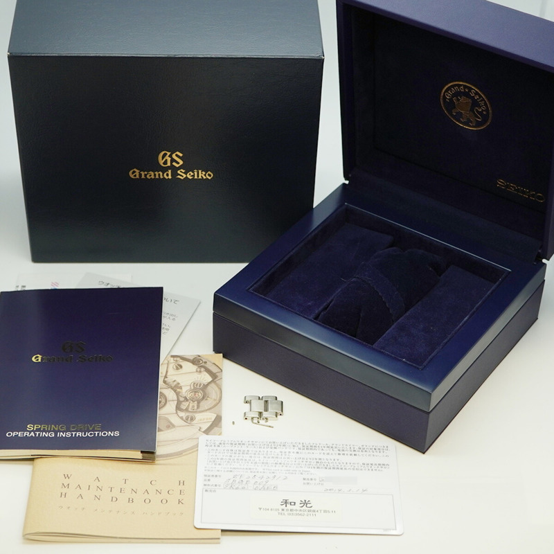 精工 Grand 9R66-0AE0 SBGE009 銀色錶盤男士腕錶-1