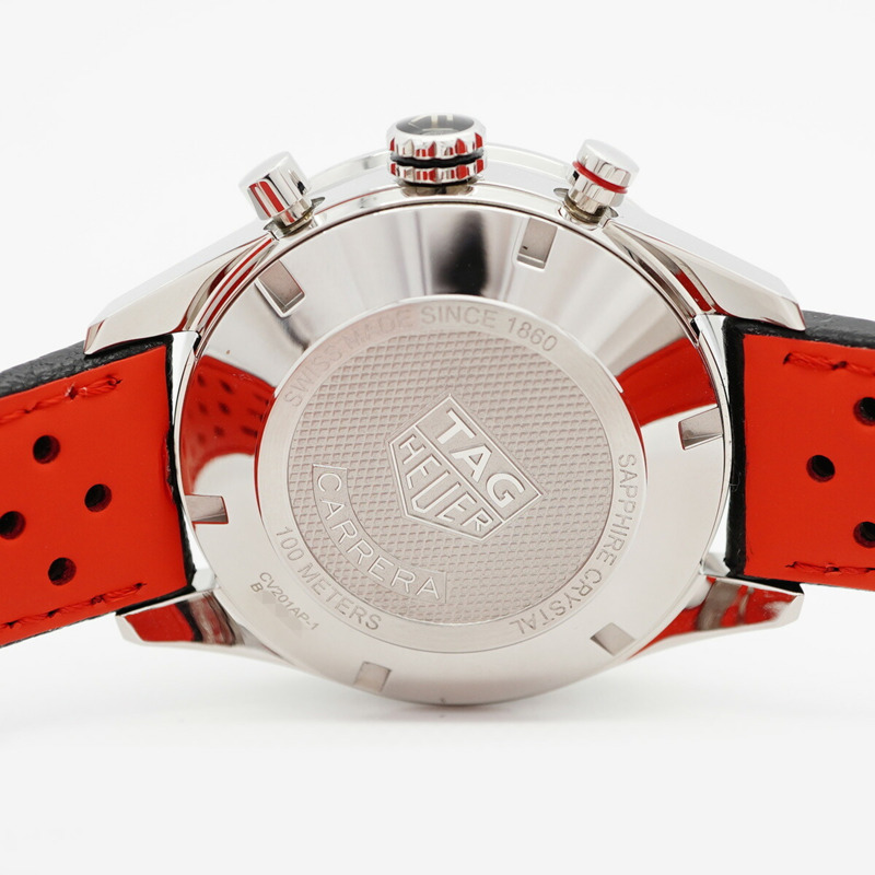 TAG Heuer 豪雅卡萊拉 CV201AP 黑色錶盤男士腕錶-5