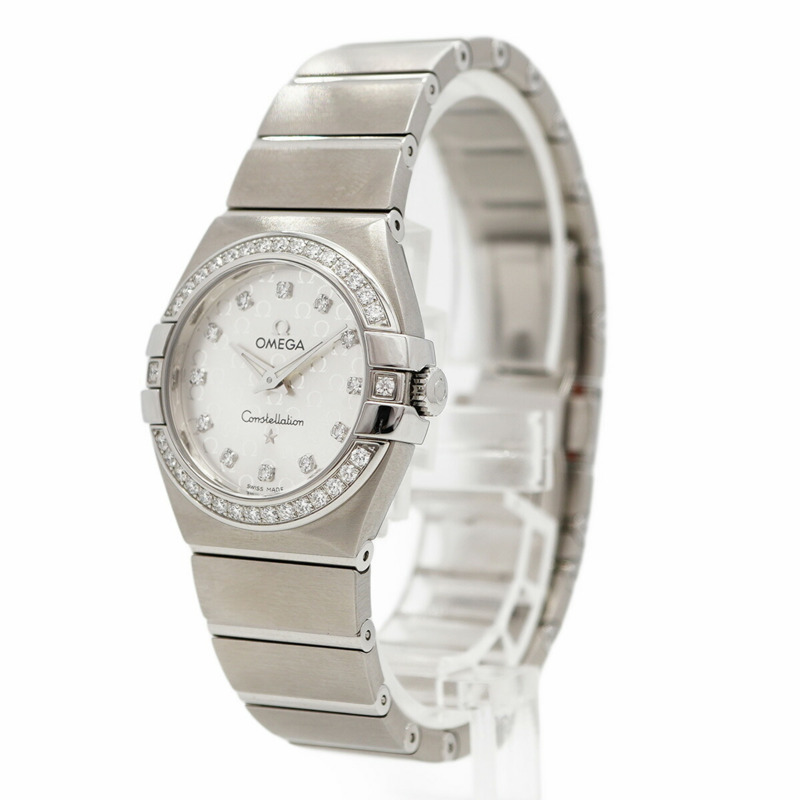 歐米茄星座系列 123.15.27.60.52.001 銀色錶盤女錶-2