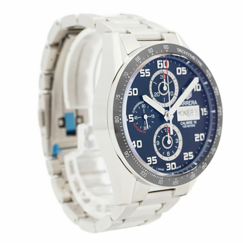 TAG Heuer 豪雅卡萊拉 CV2A1R 黑色錶盤男士腕錶-3