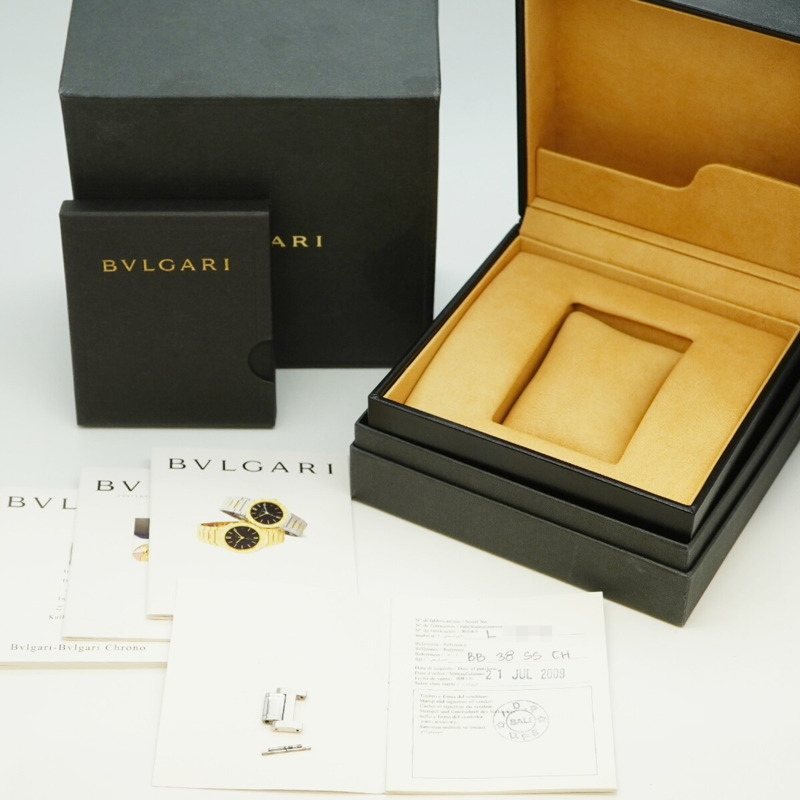 寶格麗 BB38SSCH 銀色錶盤男士腕錶-1