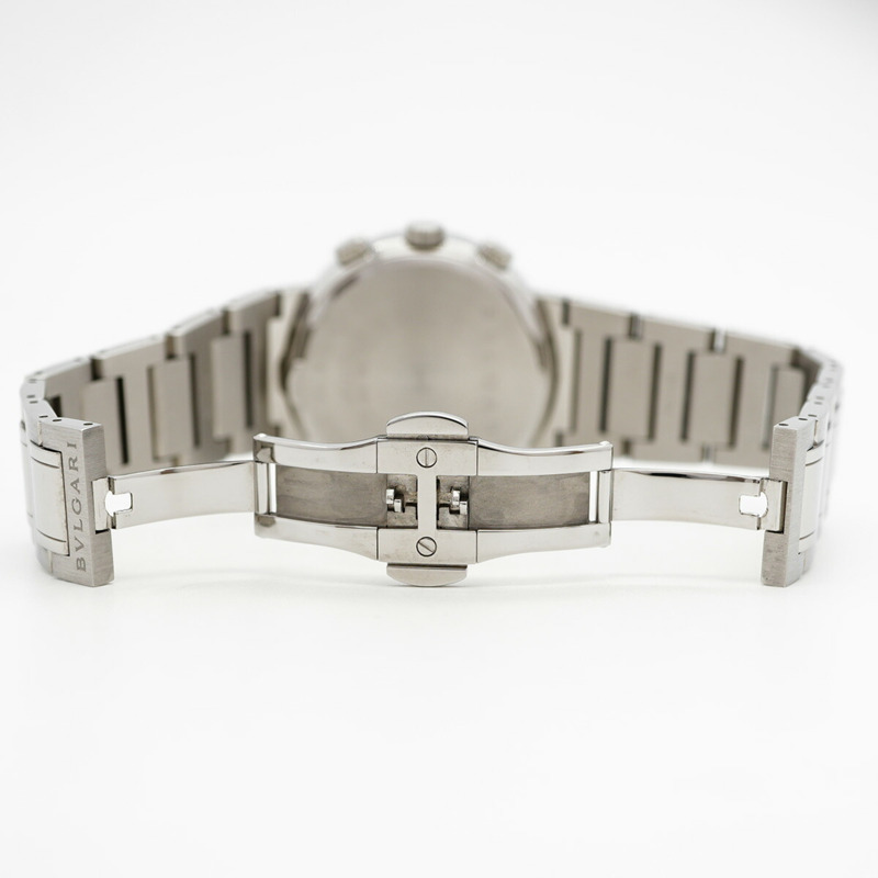 寶格麗 BB38SSCH 銀色錶盤男士腕錶-4