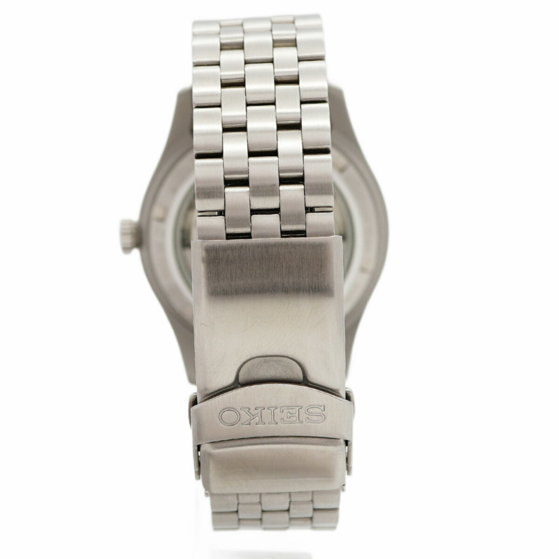 精工5號運動系列4R34-00C0 SBSC011黑色錶盤男士腕錶-7