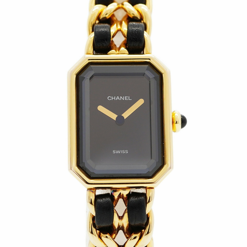 香奈兒 Premiere XL H0001 黑色錶盤女士腕錶-0