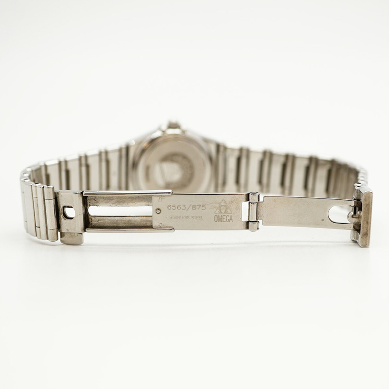 歐米茄星座系列 1475.71 白色錶盤女錶-4