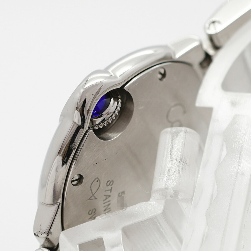 卡地亞 Ballon Bleu W69010Z4 銀色錶盤小姐腕錶-10