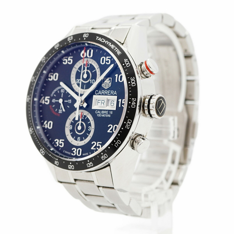 TAG Heuer Carrera CV2A10 黑色錶盤男士腕錶-1