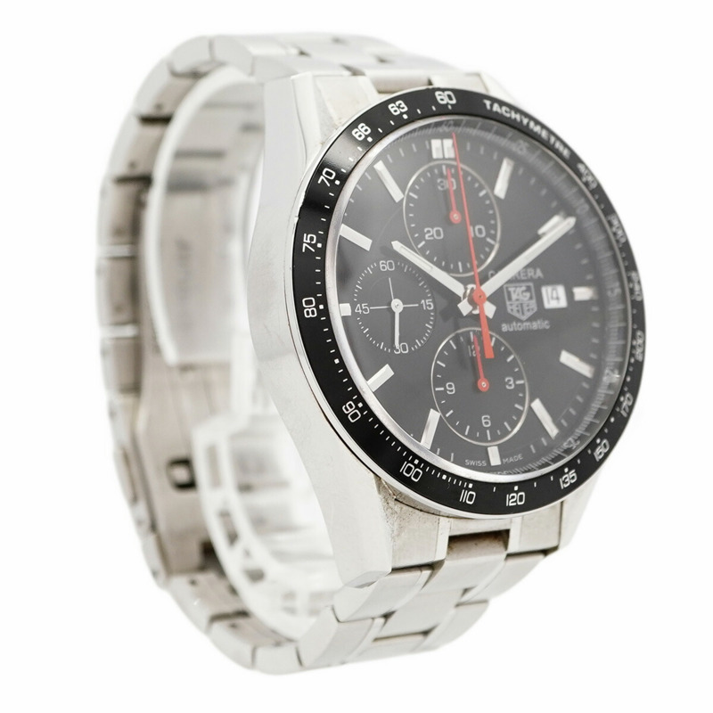 TAG Heuer Carrera CV2014 黑色錶盤男士腕錶-2