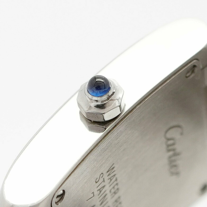 卡地亞 Tank Française SM W51008Q3 象牙色錶盤女士腕錶-9