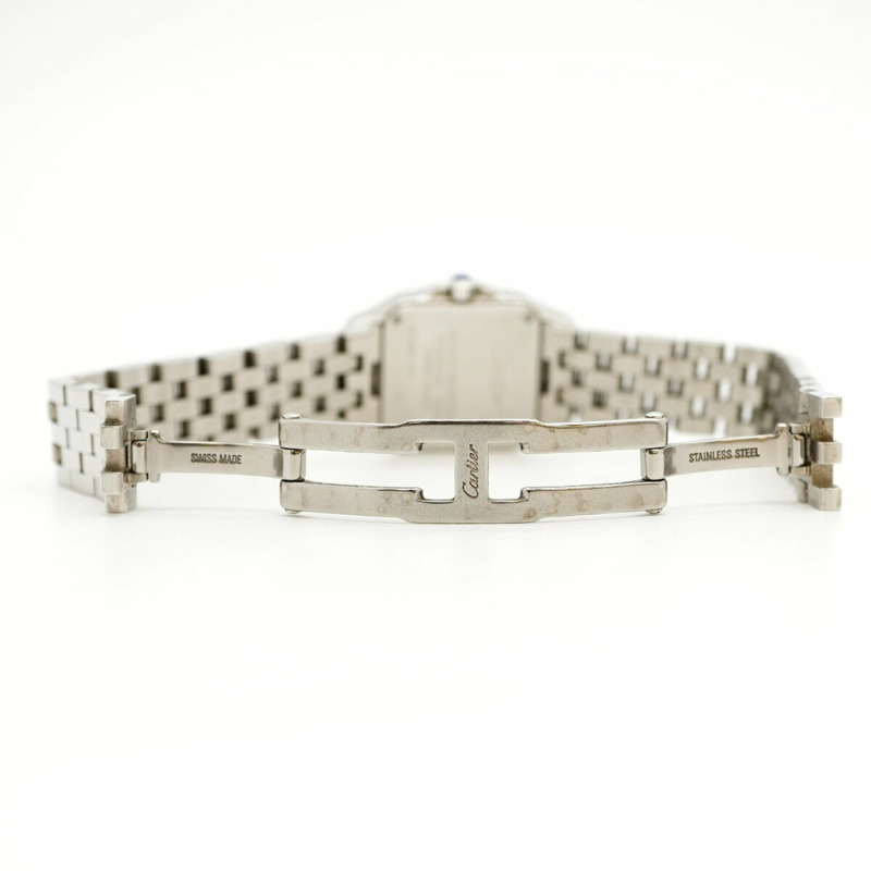 卡地亞 Santos de SM W25064Z5 象牙色錶盤女士腕錶-4