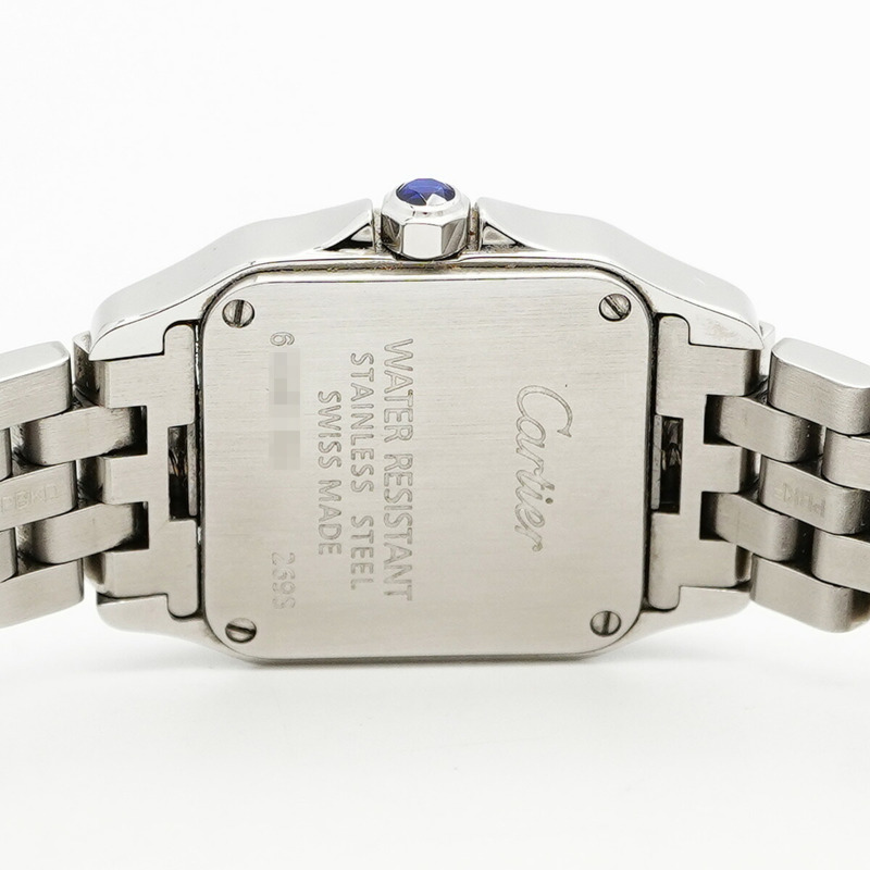 卡地亞 Santos de SM W25064Z5 象牙色錶盤女士腕錶-5