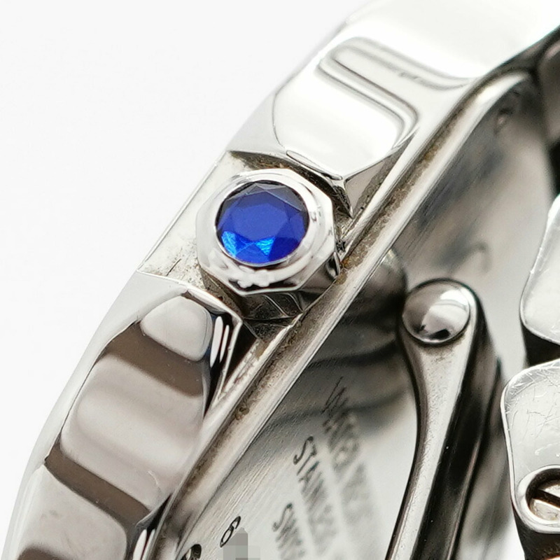 卡地亞 Santos de SM W25064Z5 象牙色錶盤女士腕錶-11