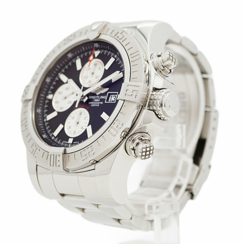 百年靈超級復仇者 II A13371 黑色錶盤男士腕錶-2