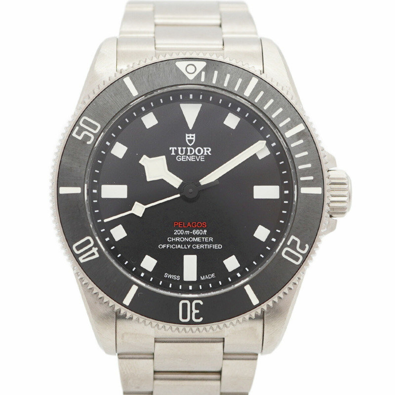 帝舵 Pelagos 39 25407N 黑色錶盤男士腕錶-0