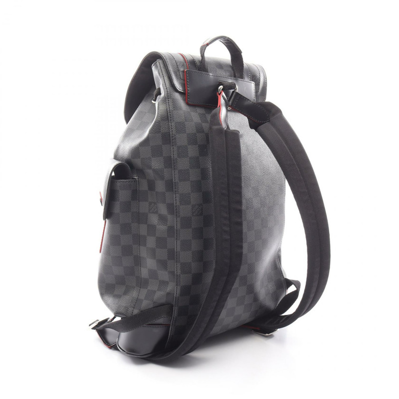 路易威登 Christopher PM 雙肩包 N41575 Damier 石墨紅 二手-1