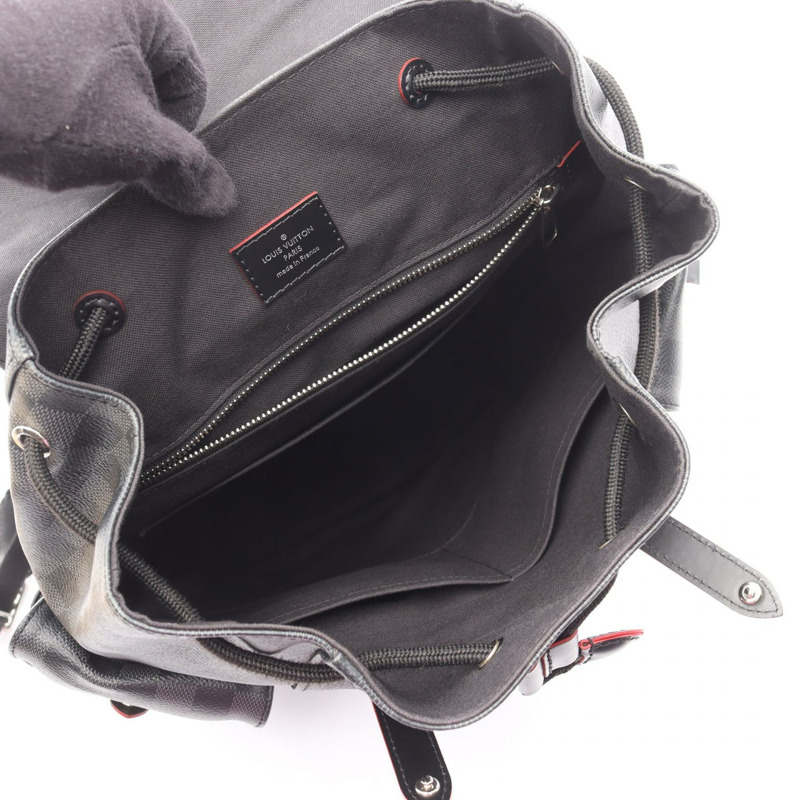 路易威登 Christopher PM 雙肩包 N41575 Damier 石墨紅 二手-2