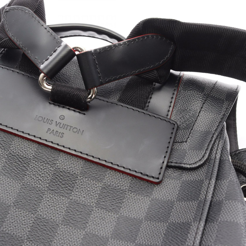 路易威登 Christopher PM 雙肩包 N41575 Damier 石墨紅 二手-6