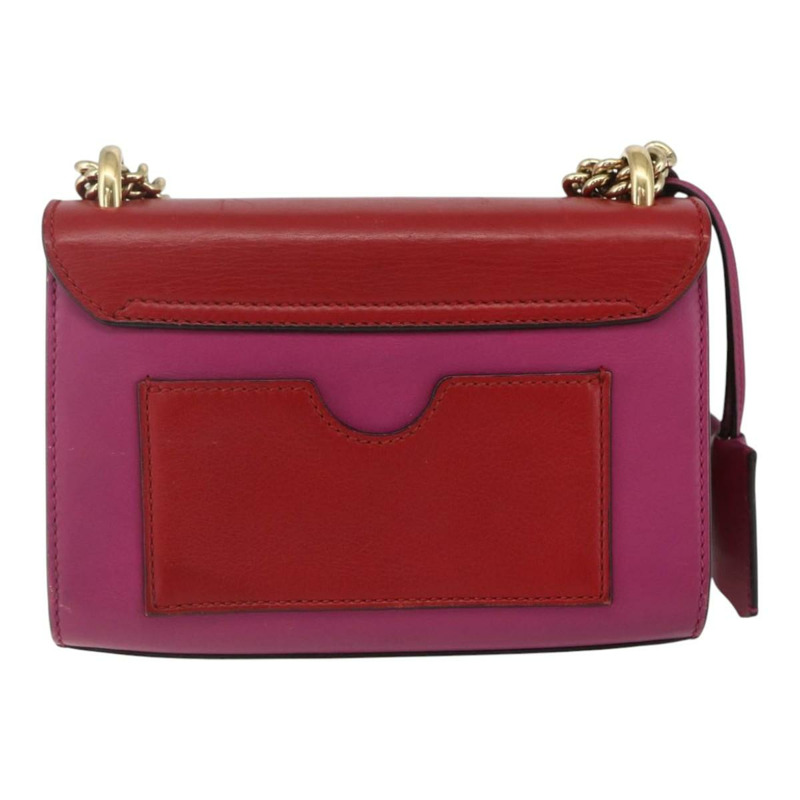 【日本直送】GUCCI 紅色金色皮革單肩包 409487 正品 ka847-1