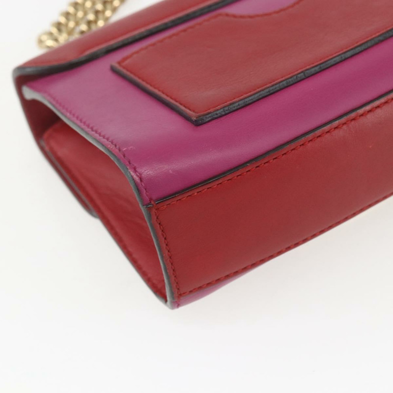 【日本直送】GUCCI 紅色金色皮革單肩包 409487 正品 ka847-16