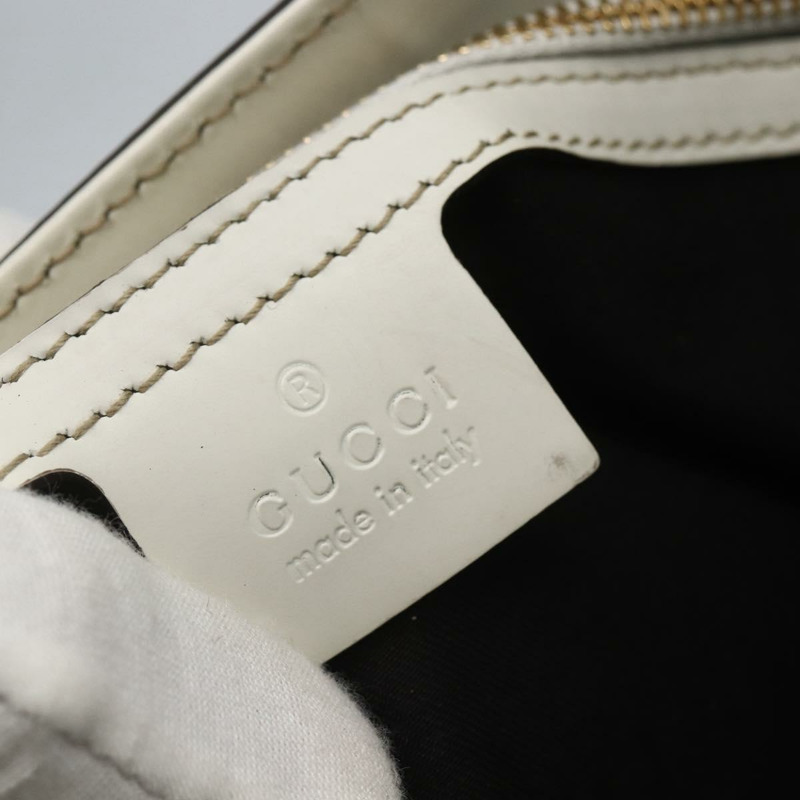 【日本直送】GUCCI Interlocking Web Sherry Line 手提包 塗層帆布 白色 162740 正品 159778-16