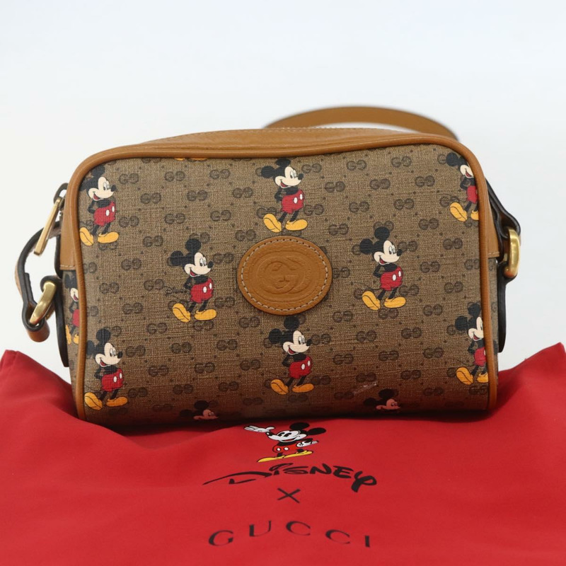 【日本直送】GUCCI Micro GG Supreme Disney 聯名手提包 PVC 米色 602536 正品 157283SAM-11